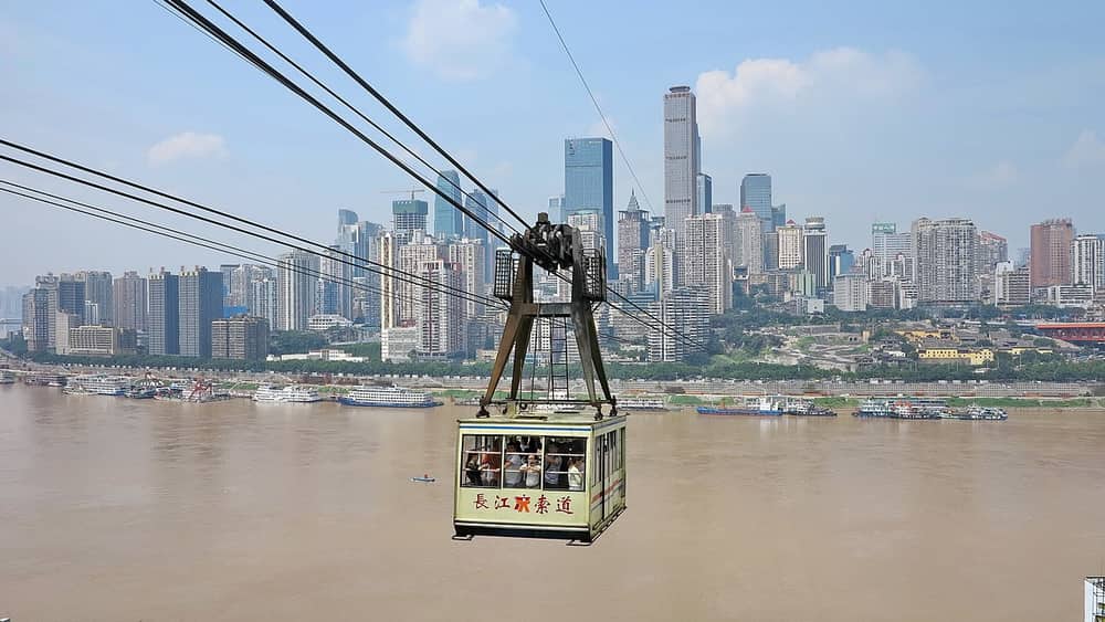长江索道（重庆）实景图